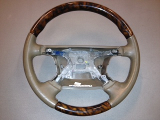 X350 steering wheel wood/beigge leder